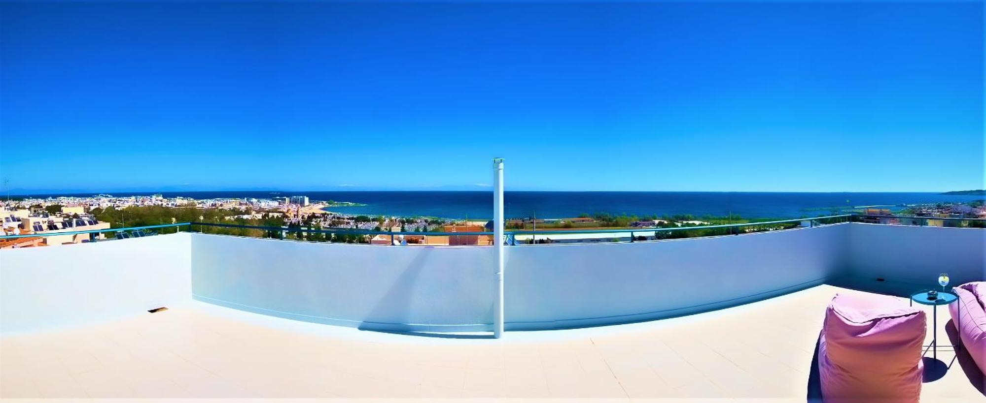 Groovy & Cozy Apt With Private Seaview Rooftop Terrace Rhodes City Bagian luar foto