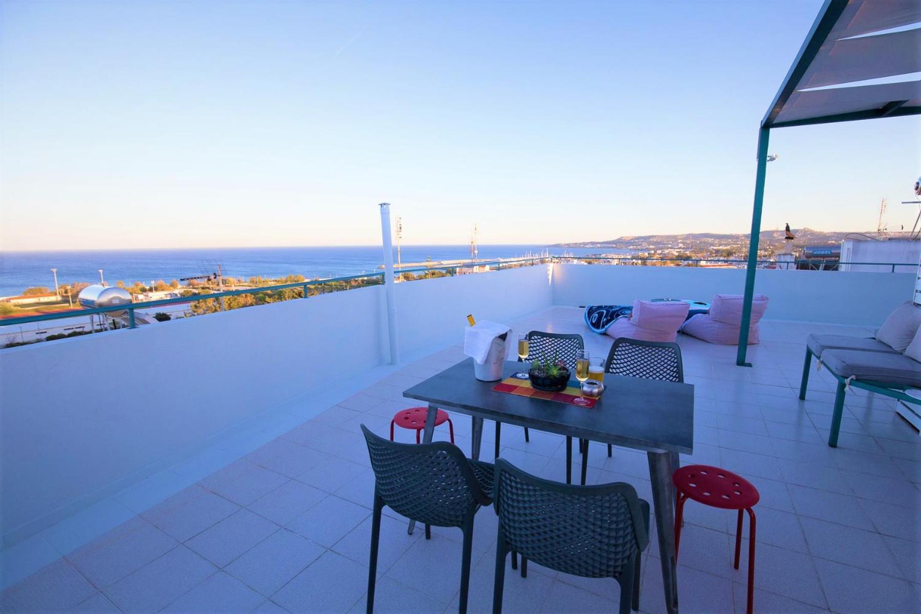 Groovy & Cozy Apt With Private Seaview Rooftop Terrace Rhodes City Bagian luar foto