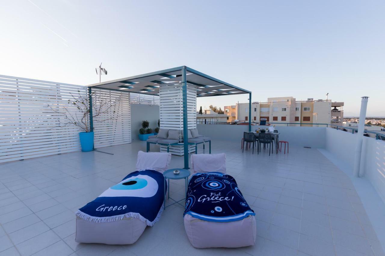 Groovy & Cozy Apt With Private Seaview Rooftop Terrace Rhodes City Bagian luar foto